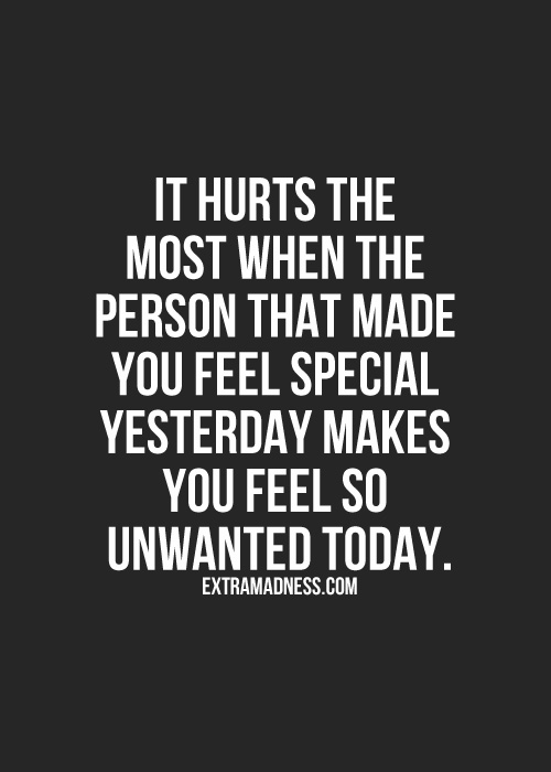 It Hurts The Quotes About Someone Making You Feel Special