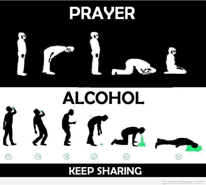 Prayer Alcohol Keep Sharing