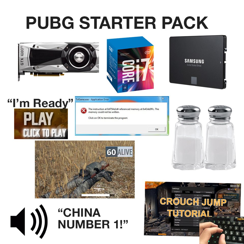 PubG Starter Pack PUBG Meme