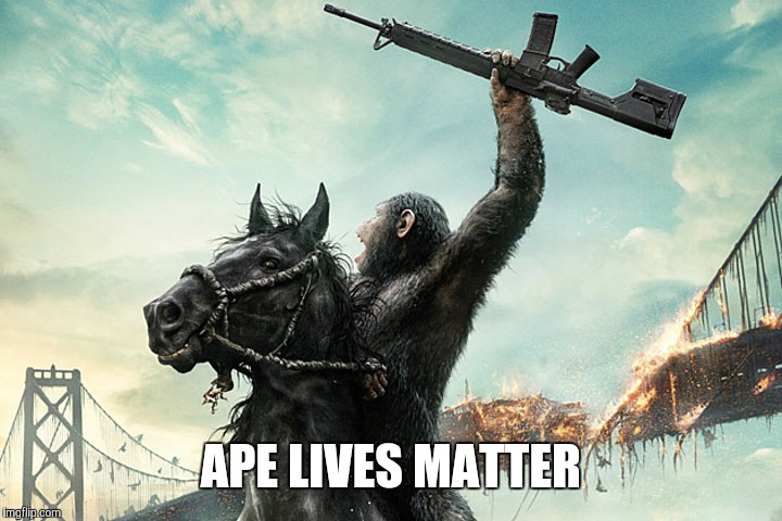 Ape Lives Matter Harambe Meme