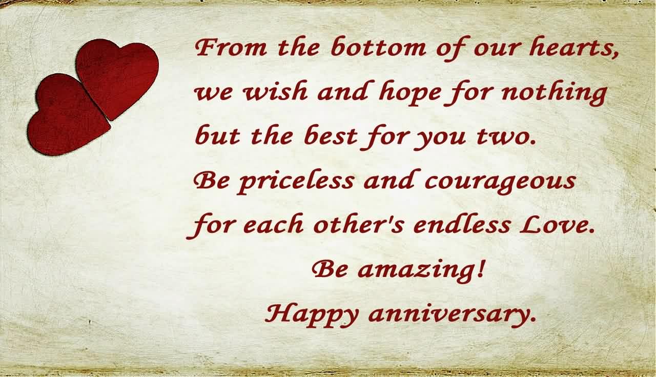 Awesome Anniversary From Our Heart