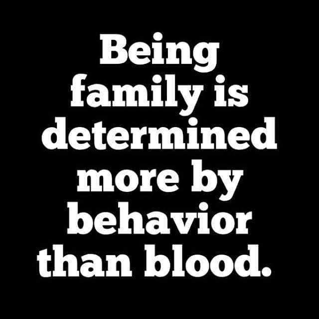 Being Family Is Determined Fake Relatives Quotes