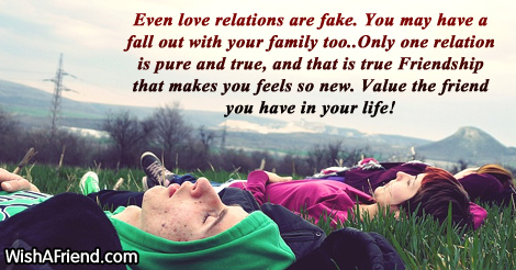 Even Love Relations Are Fake Family Status