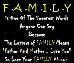 Family Is One Of