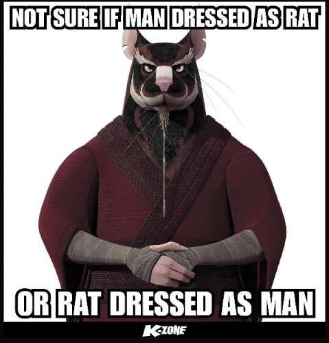 Funny Ninja Memes Not Sure If Man Dressed As Rat Or Rat Dressed As Man Image