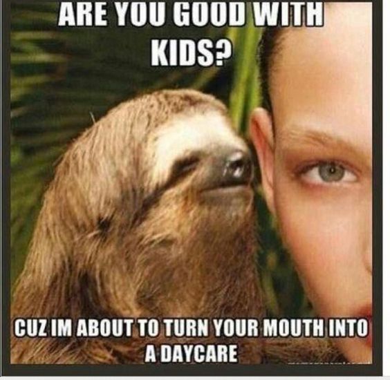 Funny Sloth Rape Memes Are you good with kids Photos