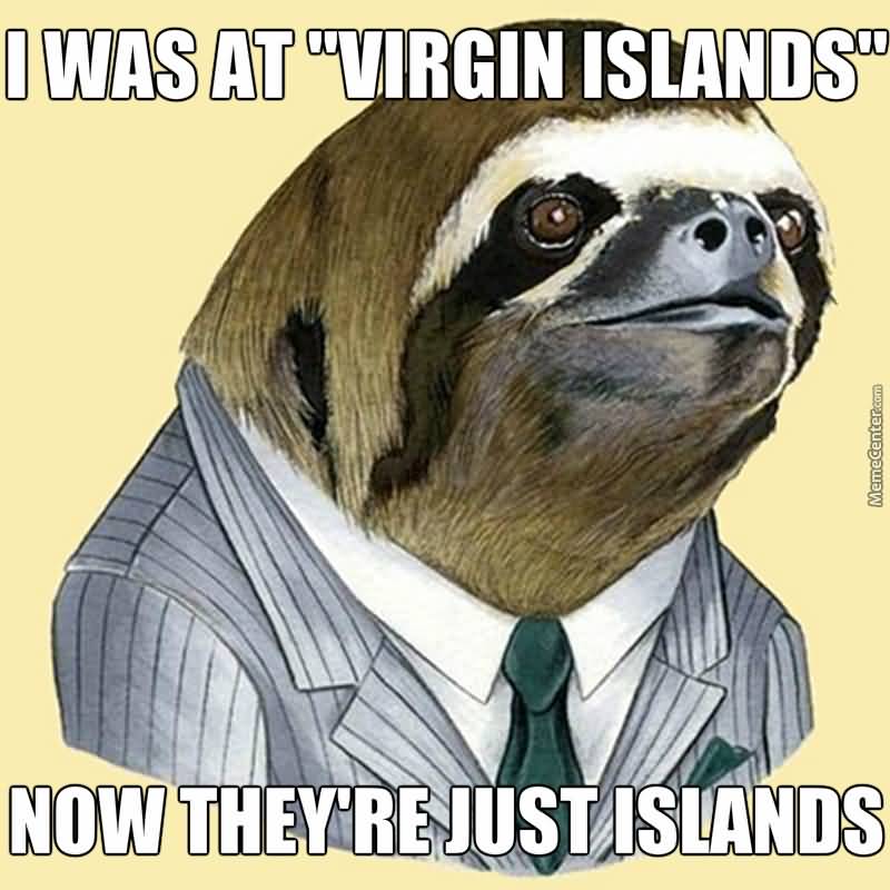Funny Sloth Rape Memes I was at virgin islands now they're just islands Photos