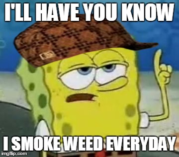 Funny Spongebob Memes I'll have you know i smoke weed everyday