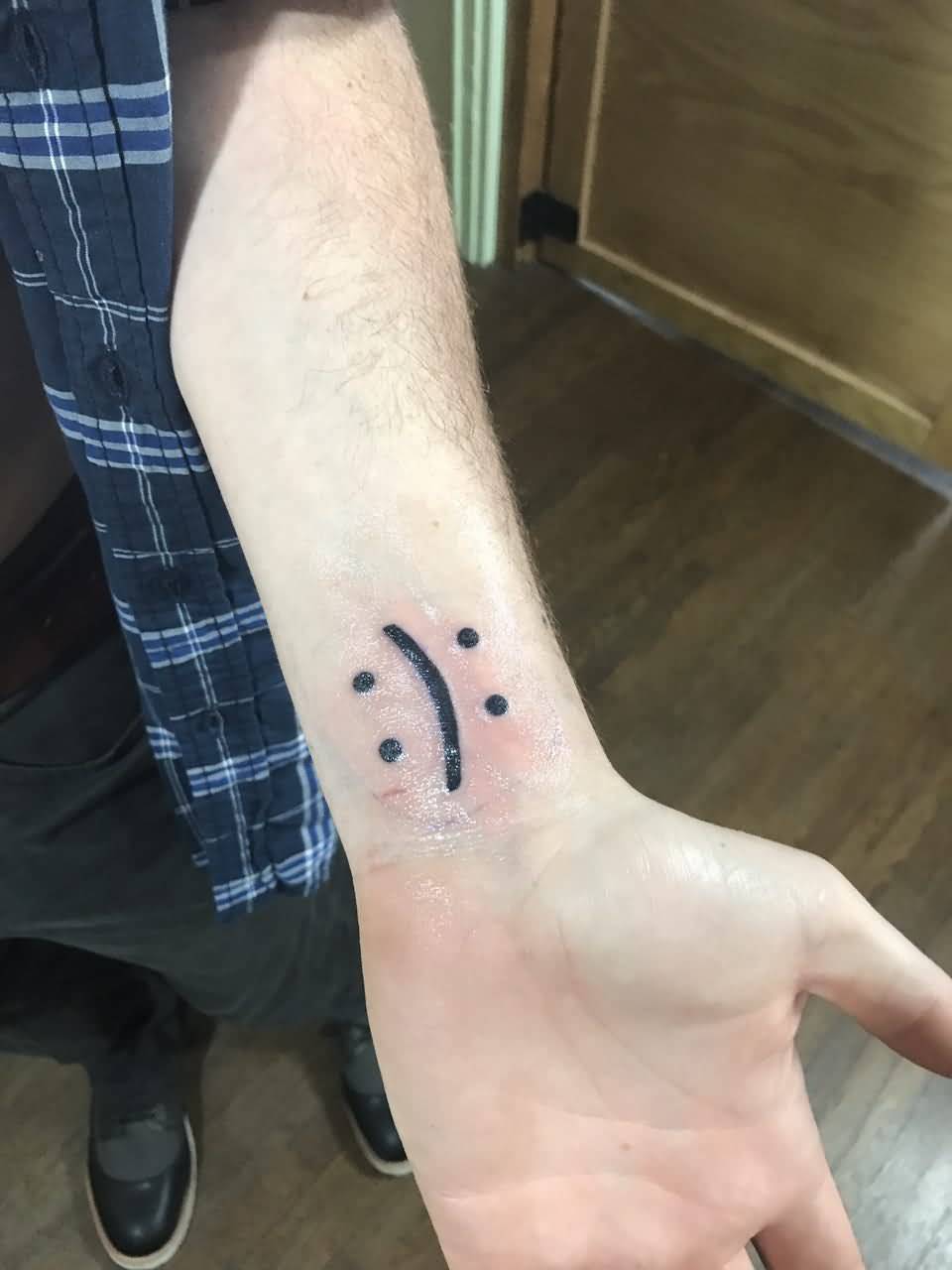 Happy And Sad Emoji Tattoo Made For Bipolar