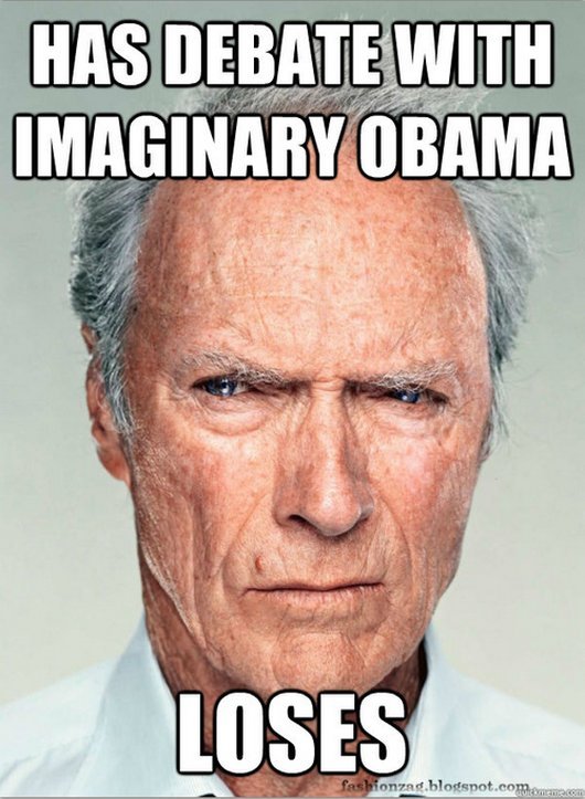 Has Debate With Imaginary Obama Loses Funny WTF Memes