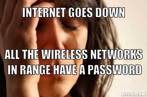 Internet Goes Down All The Wireless Networks