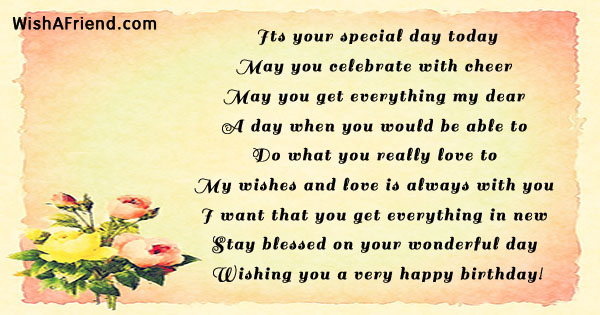 Its Your Special Day Happy Birthday Principal Poem