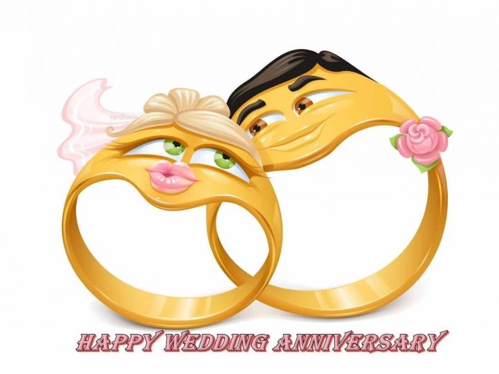 Marvelous Anniversary Messages Gold Ring For Couples