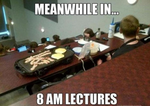Meanwhile In 8 Am Lectures Funny WTF Memes