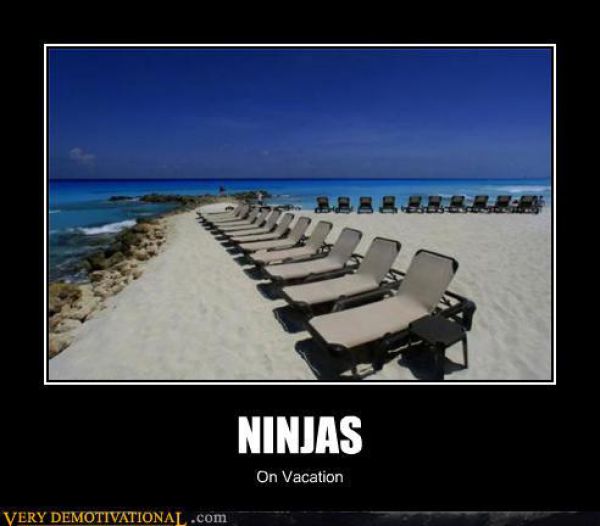 Ninja On Vacation Funny Ninja Memes