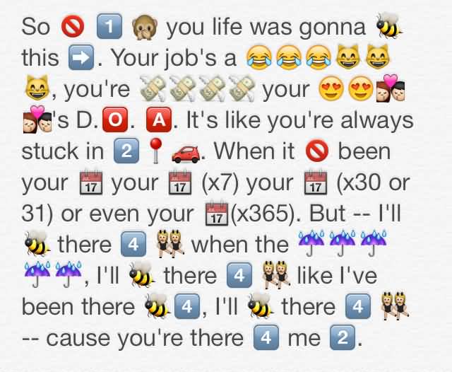 emoji quotes about bae
