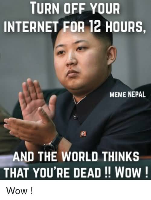 Turn Off Your Internet For 12 Hours