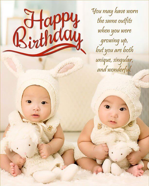 You May Have Worn Birthday Wishes For Twins Images