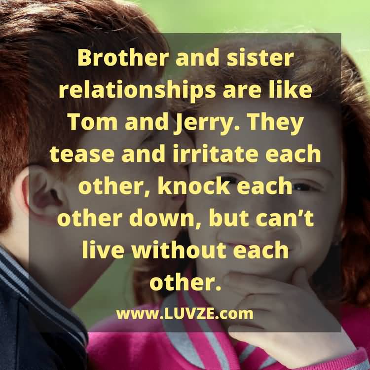 Brother And Sister Relationships Brother Quotes