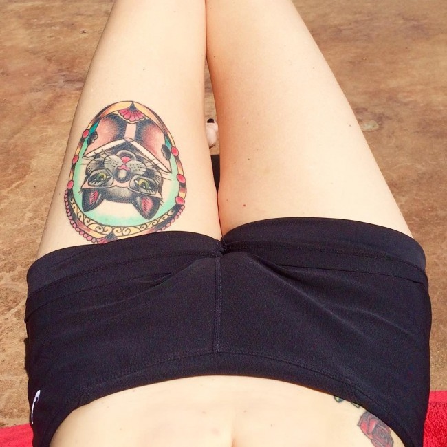 40 Beautiful Thigh Tattoo For Women