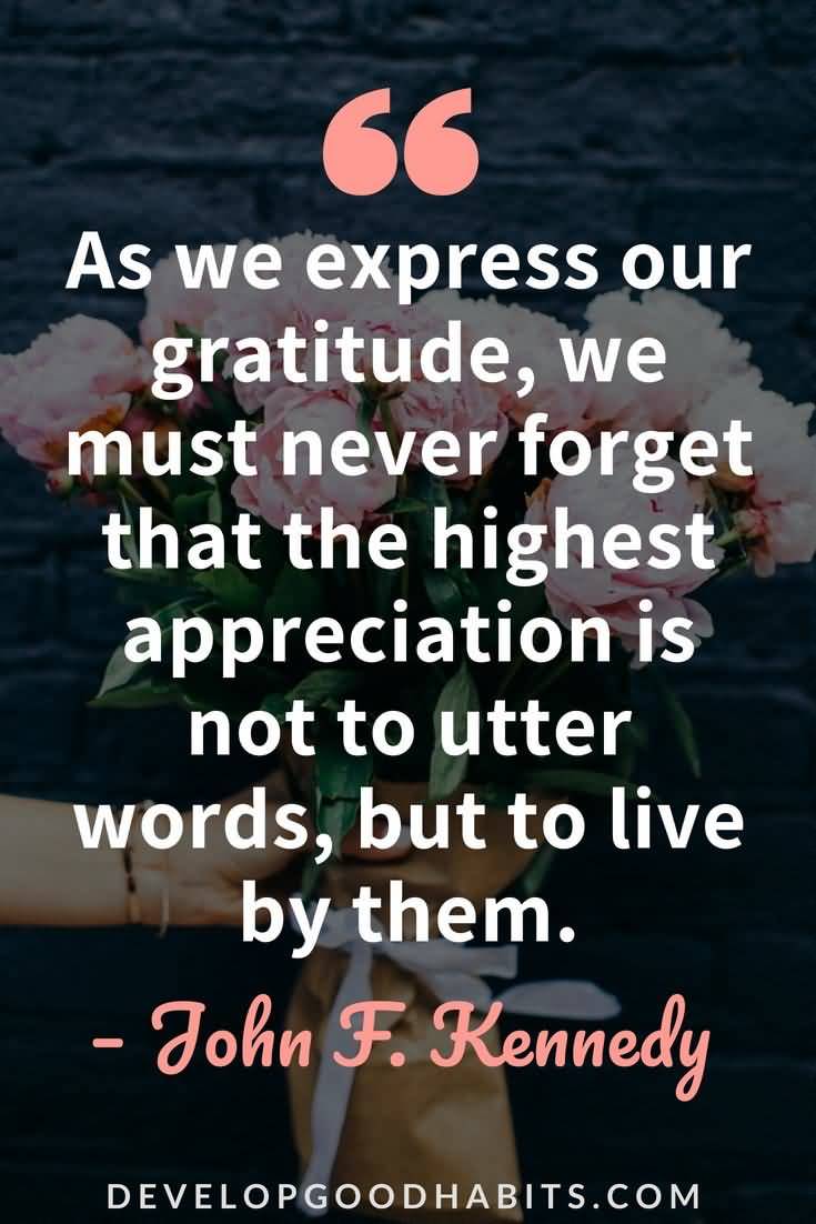 As We Express Our Appreciation Quotes