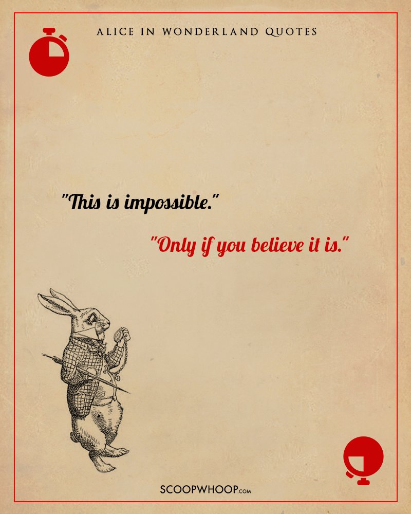 This Is Impossible Only Alice In Wonderland Quotes