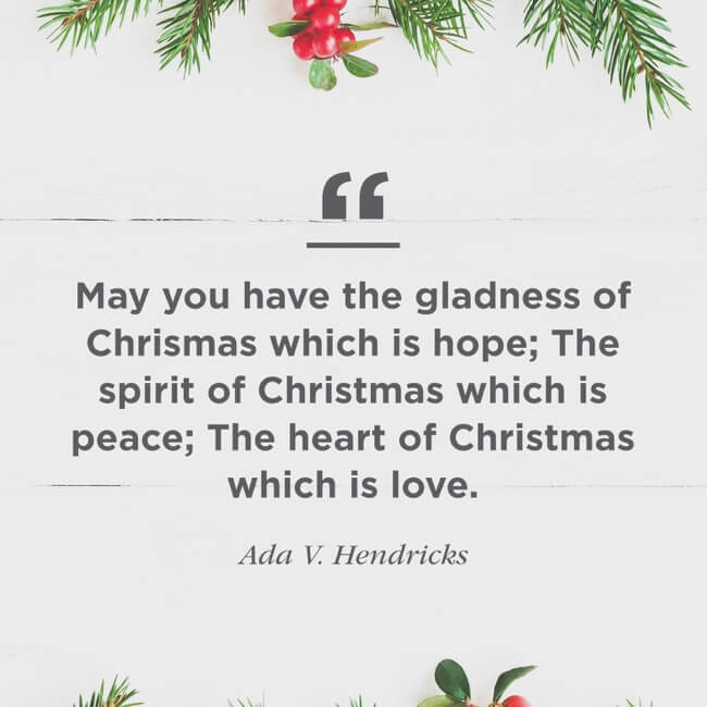 Nice Christmas Saying About Greeting