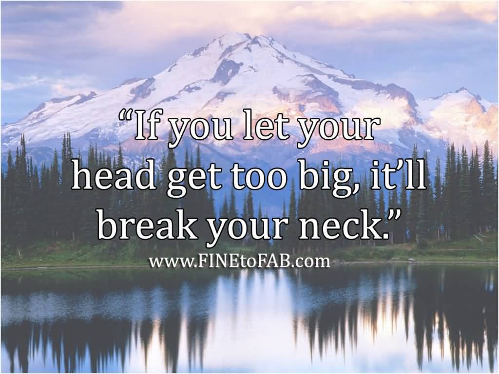 If You Let Your Head Funny Nature Quotes
