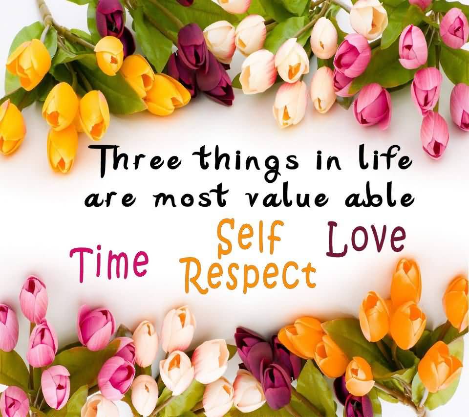 Three Things In Life Are Cute Love Flower Quotes