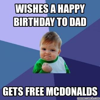 Wishes A Happy Birthday Dad Birthday Meme