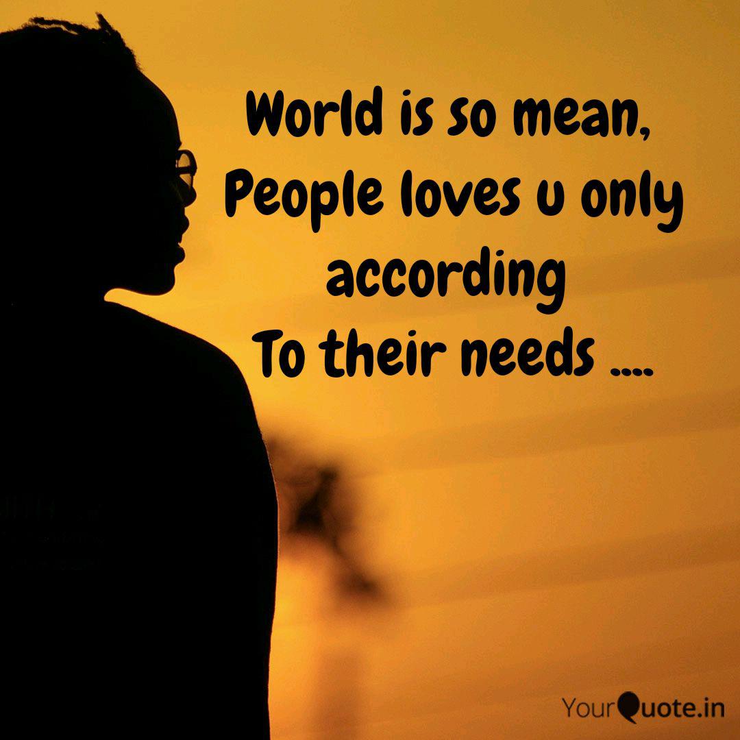 World Is So Mean People Quotes About Mean People
