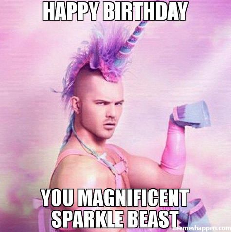 You Magnificent Sparkle Beast Happy Birthday Boss Meme