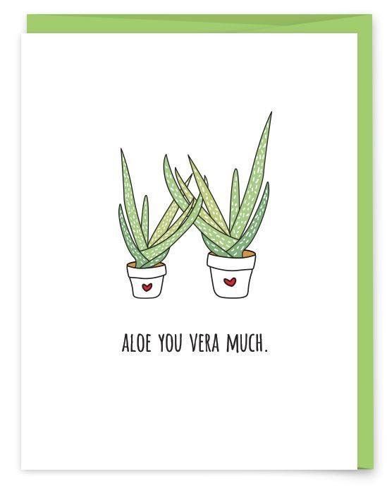 Aloe You Vera Much Succulent Quotes