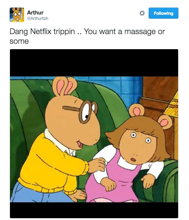 Dang Netflix Trippin You Cartoon Meme