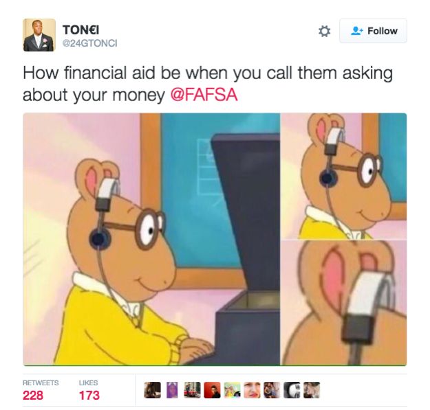 How Financial Aid Be When Cartoon Meme