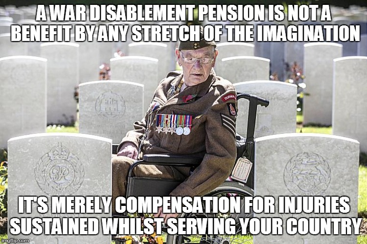 A War Disablement Pension British Army Memes