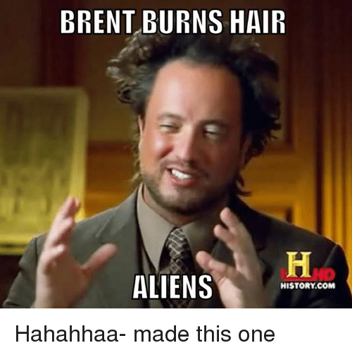 Brent Burns Hair Aliens Brent Meme