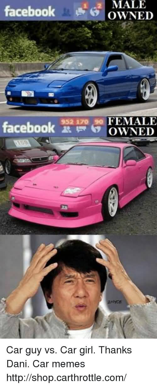 Car Guys Va Car Girl Car Girl Meme