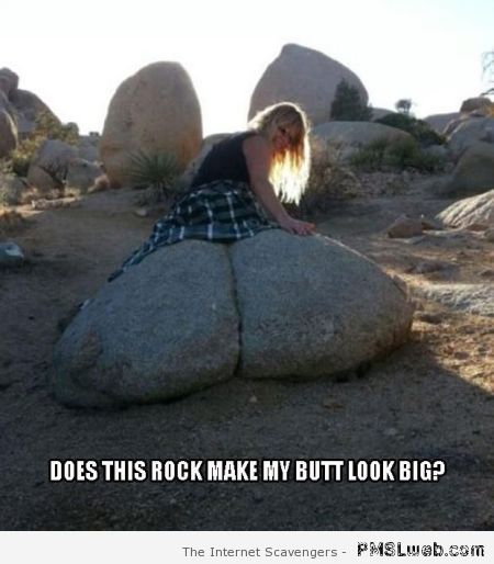 Does This Rock Make Butt Meme