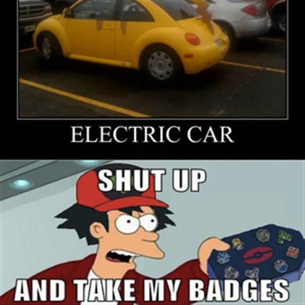 Electric Car Shut Up Car Meme