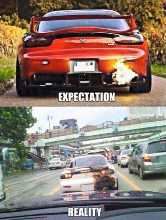 Expectation Reality Car Memes Car Throttle