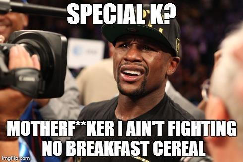 Fighting No Breakfast Cereal Boxing Memes Mayweather