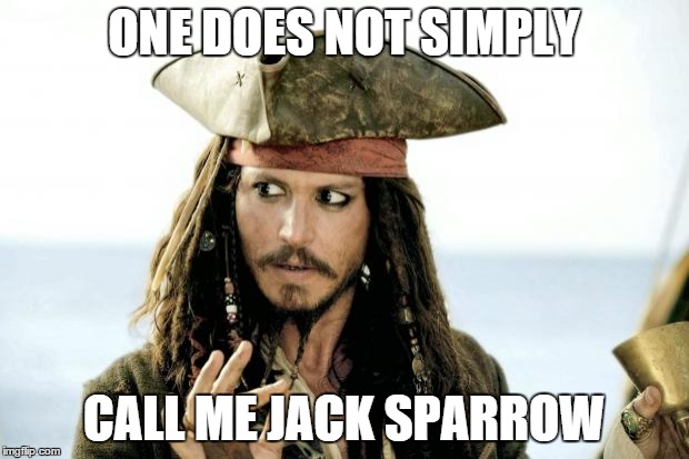 One Does Not Simply Captain Jack Sparrow Meme