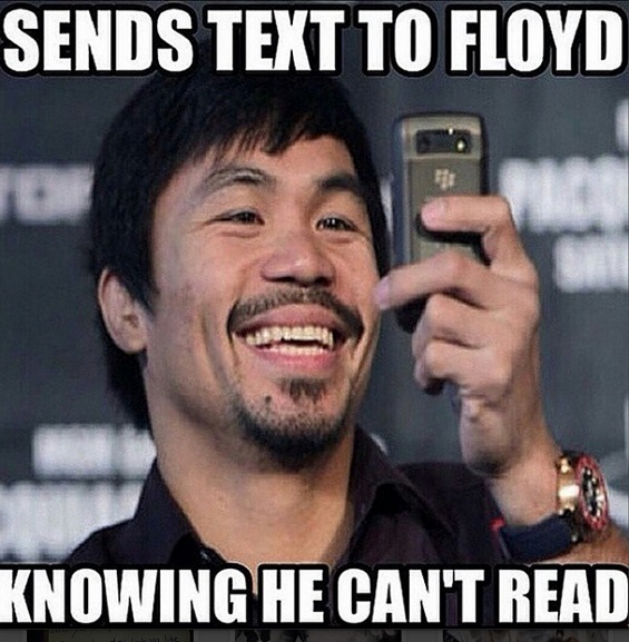 Sends Text To Floyd Boxing Memes Mayweather