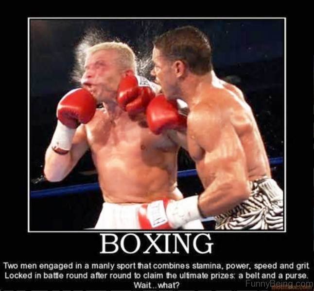 Two Men Engaged In Boxing Glove Meme