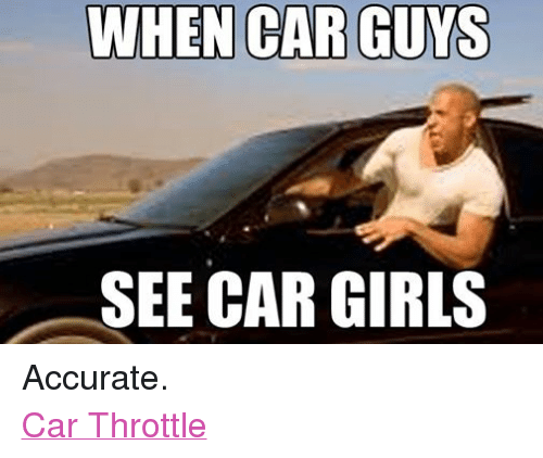 When Car Guys See Car Girl Meme