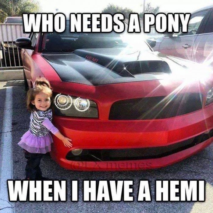 Who Needs A Pony Car Girl Meme