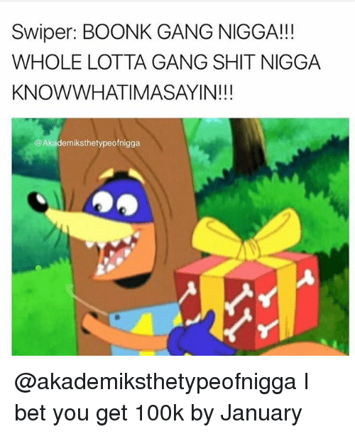 Whole Lotta Gang Shit Boonk Gang Meme