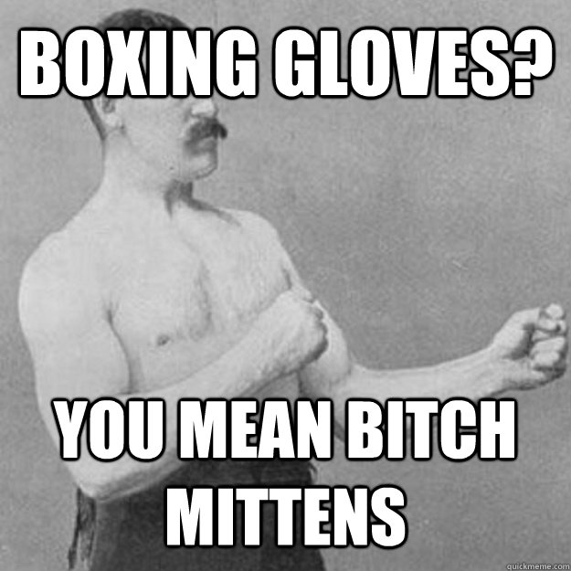 You Mean Bitch Mittens Boxing Glove Meme