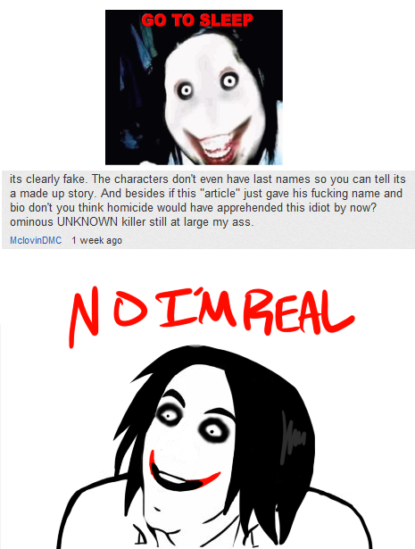 Go To Sleep Jeff The Killer Memes